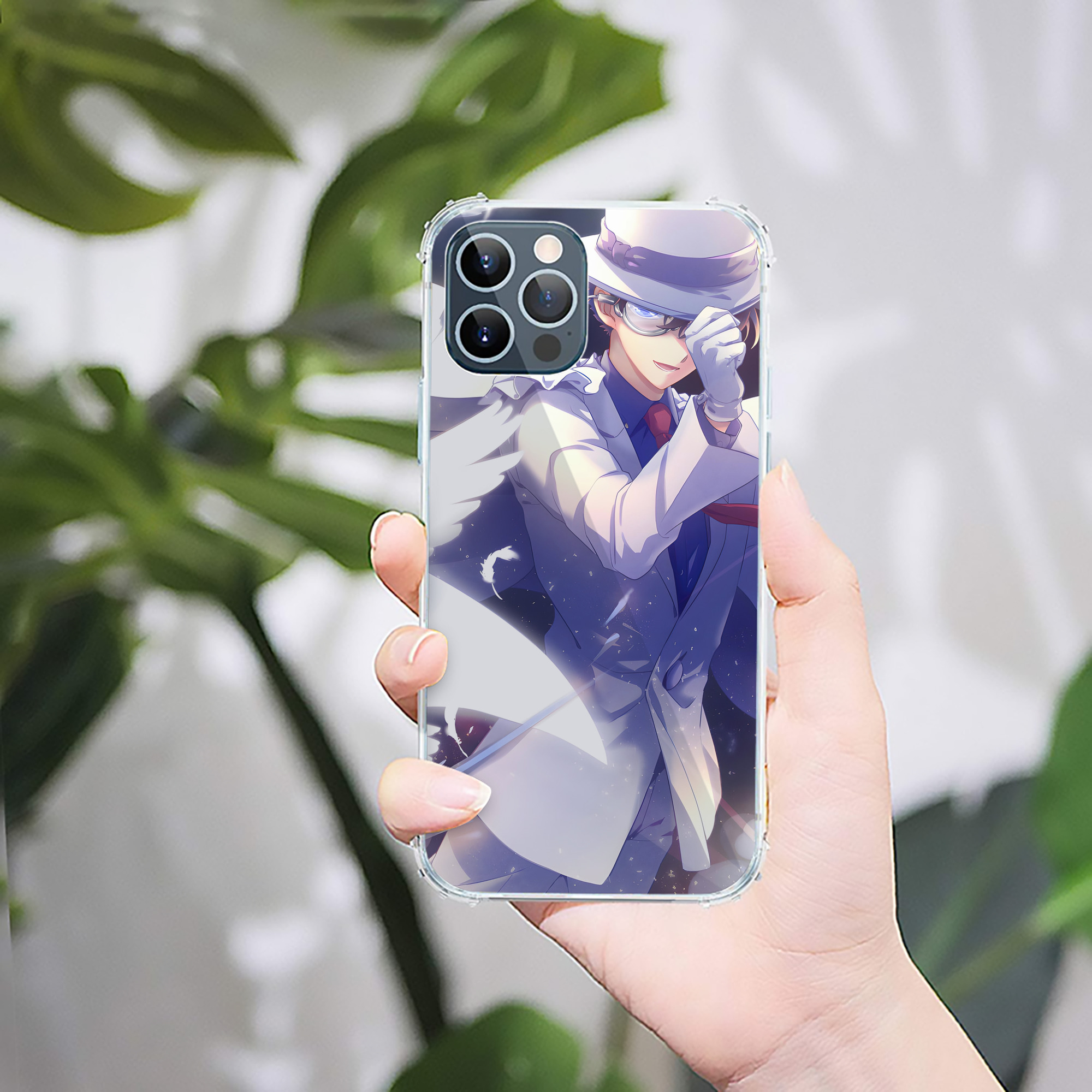 （画像用） 名探偵コナン Detective Conan 【iPhone 12シリーズ対応】透明スマホケース（クリアソフトケース）